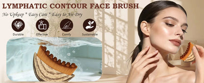 Face Lymphatic Sculpting Massager Ergonomic Contour Brush Jawline Chin Shaping Drainage Massager Facial Relax Skincare Tool