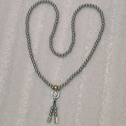 Titanium Steel Bracelet Necklace Chain Prayer Beads Self Defense Waist Faith Buddha Cross Pendant Mens Gadgets For Jewelry Gifts
