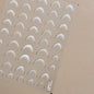 1 piece  5D silver nail stickers metal mini star nail art stickers high quality exquisite decals self-adhesive nail art stickers