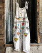 Women Jumpsuits Overalls Sleeveless Slash Neck Print Floral Wide Leg Pants High Street Autumn 2026 Casual Loose Backless