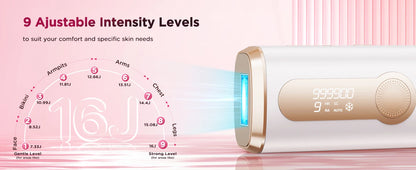IPL Hair Removal Device Ice-Cooling 3 in 1 Painless 16J Photoepilator Permanent Whole Body Home Treament For Men and Women