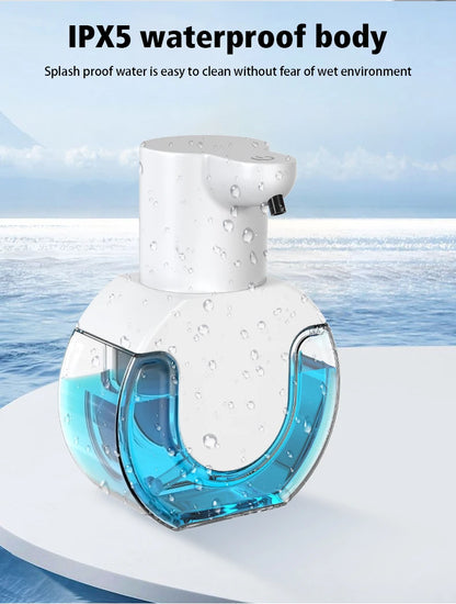 420ML Large Capacity Touchless Desktop Or Wall-Mounted IPX5 Waterproof Smart Infrared Automatic Sense Foam/Liquid Soap Dispenser