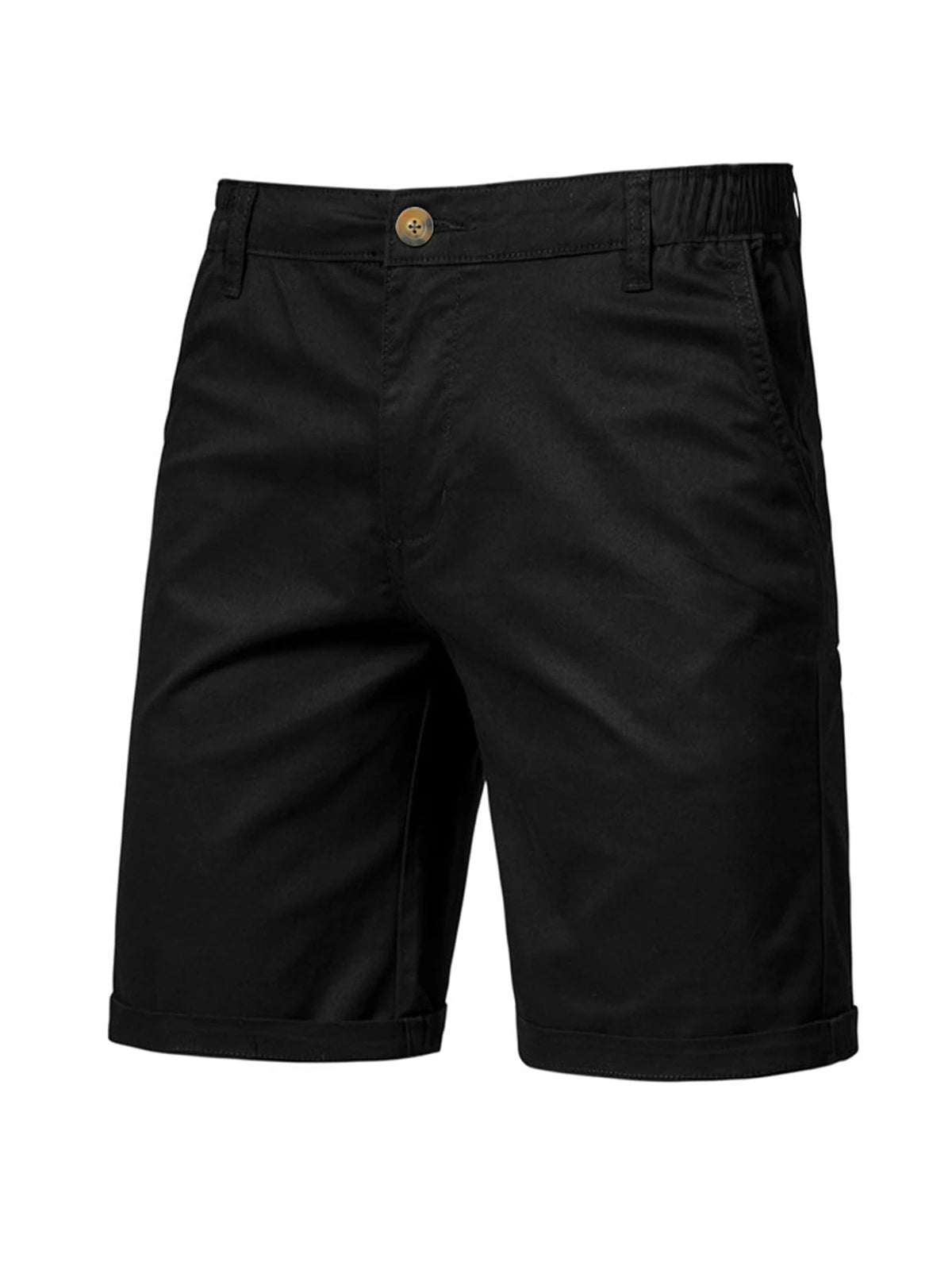 2025 Men's Solid Color Casual Short Pants Beach Breathable Comfortable Straight Short Trousers Hawaiian Holiday Men'S Pants 3XL