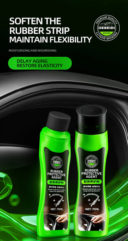 75ml Car Rubber Conditioner Rubber Strip Maintenance Agent Softening Agent Eliminates Noise Rubber Cleaner For Car SUV Vehicle
