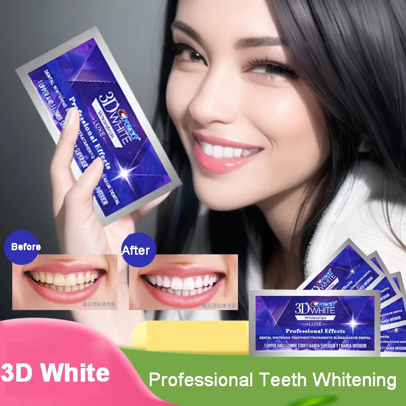 Crest Whitening Strips 3D White Crest Dental Whitening Teeth Whitener Tooth Whitening Tape Teeth Whitening Crest 3d Whitestrips