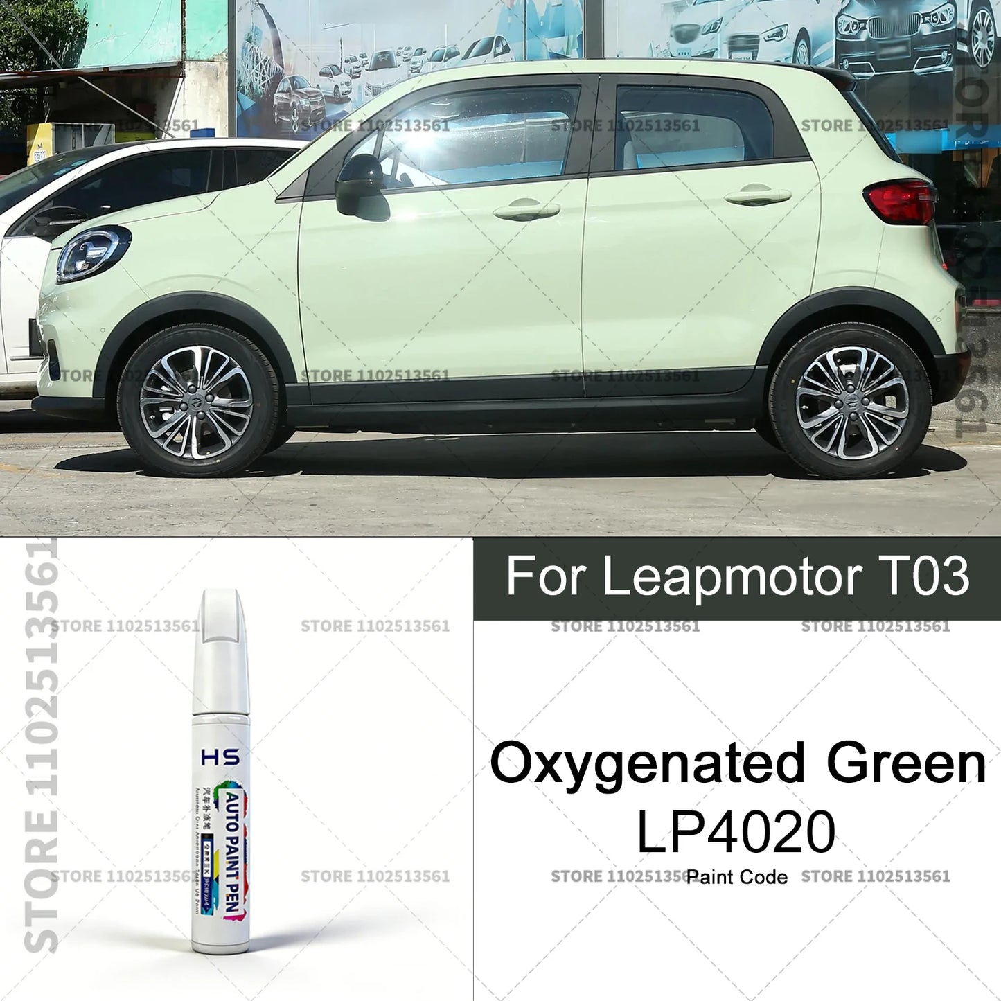 For Leapmotor T03 Car Paint Repair Pen Touch Up Scratch Remover DIY Auto Accessories Blue C02 Yellow Green YO Grey Light White