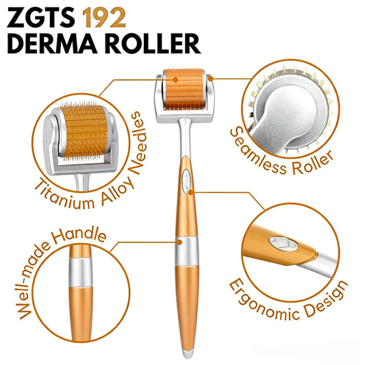 ZGTS 192 Needle Derma Roller Micro Needle Dermaroller Mesotherapy Face Care and Hair-loss Scar Stretch Mark Removal