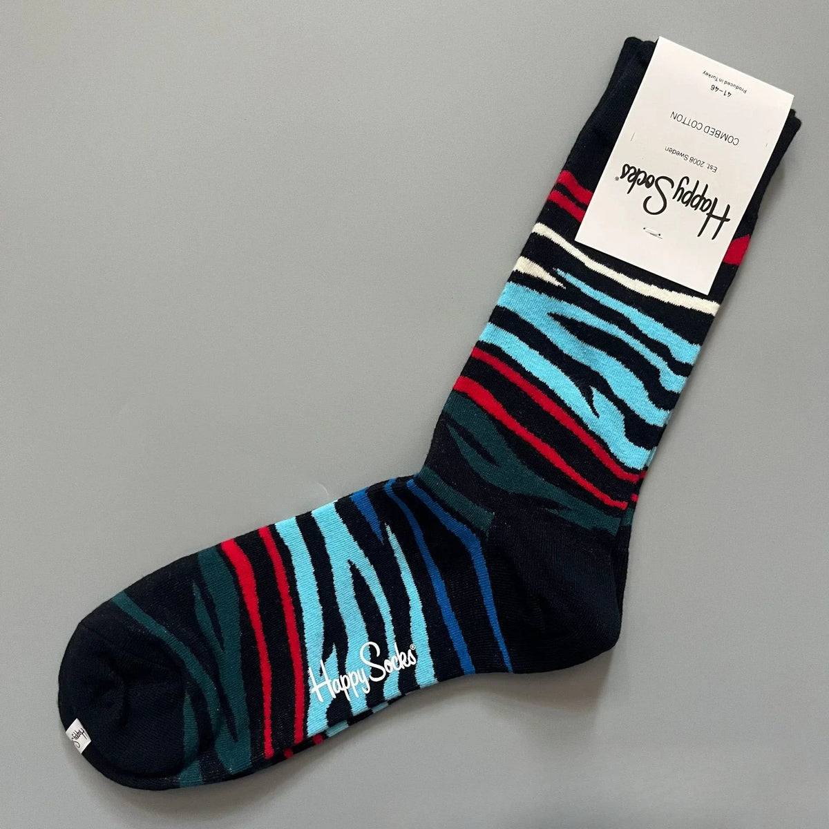 Cotton Happy Socks Men's Classic Crew Sock Shoe Size 10 - 13 Soft