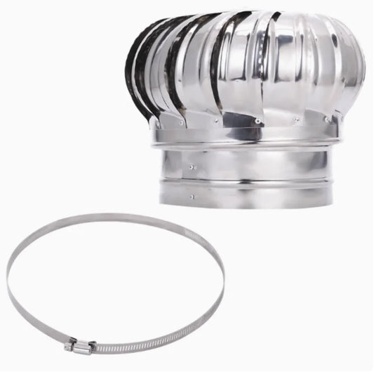 304 Stainless Steel Roof Ventilator Wind Turbines Air Vent Attic Ventilator 110mm 150mm 200mm Pipefit Roof Ventilating Fan