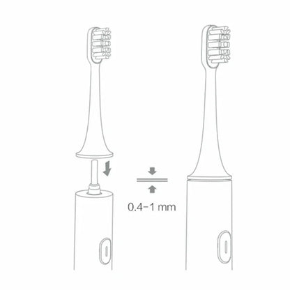 8PCS For XIAOMI MIJIA T100 Replacement Brush Heads Sonic Electric Toothbrush Vacuum DuPont Soft Bristle Suitable Nozzles