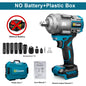 Gisam 2000N.M Brushless Electric Impact Wrench 1/2 inch Cordless Screwdriver Drill 3Gear Electric Wrench Power Tool For Makita 18V Battery Pin