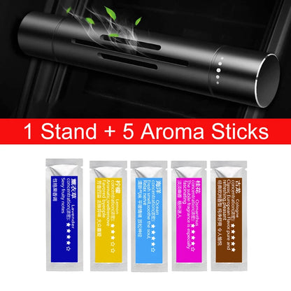 Car Air Vent Perfume Car Air Freshener Aroma Car Perfumes Car Solid Freshener Air Conditioning Perfume With 5pc/1pc Perfum Stick