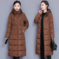 Winter Parkas Hooded Down Cotton Women Jacket Windproof Rainproof Thick Warm Coat Fashion 5XL White Female Long Snow Overcoat