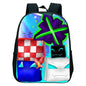 16 Inch Angry Geometry Dash Backpack Boys Girls Bookbag Cartoon Game Kids Kindergarten School Bags Toddler Childcare Backpack
