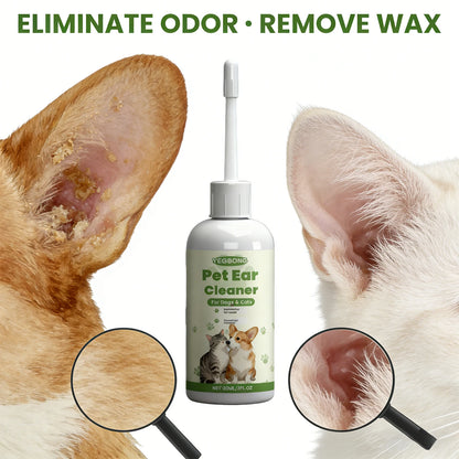 Pet Care Ear Drops Gently Cleaning Earwax Eliminating Odors Reducing Mite Infection Relieve Itching and Discomfort Pet Ear Fluid