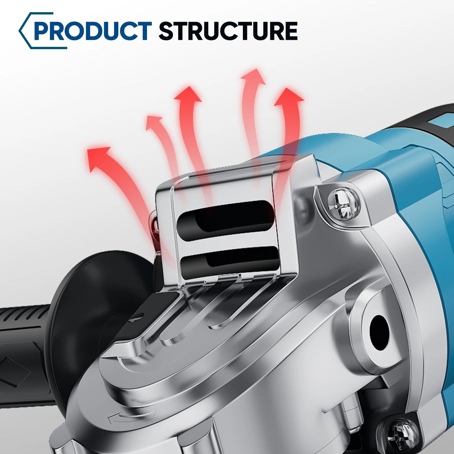 12000RPM 125MM Brushless Electric Angle Grinder Variable Speed Cutting Machine Woodworking Tool for Makita 18v Battery Pin
