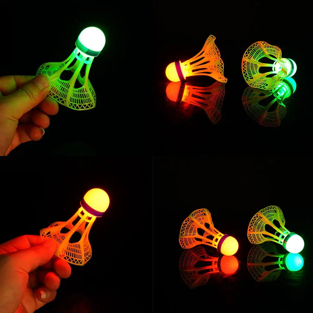Luminous Windproof Luminous Badminton Ball, Super Durable And Unbreakable, Outdoor Fluorescent Bright Nylon Ball With Light