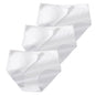 3Pcs Plus Size Underwear Women's Panties Ice Silk Solid Color Ladies Seamless Underpant Girls Briefs Breath Sexy Lingerie Female