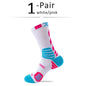 Elite Sport Cycling Basketball Socks Compression Running Man Black Trend Breathable Long Hiking Damping Athletic Professional