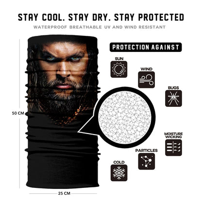 Seamless Snood Bandana Multifunctional Headwear Outdoor Sports Sun Protection Cycling Scarf Fishing Halloween Unisex Neck Mask