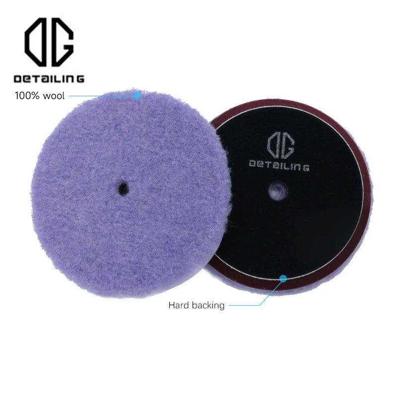 DETAILING 3"/5"/6" Wool Felt Polishing Pad Wool Wheel Buffer Auto Paint Care Buffing Pads for Car Polisher Remove Scratches