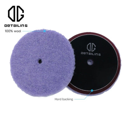 DETAILING 3"/5"/6" Wool Felt Polishing Pad Wool Wheel Buffer Auto Paint Care Buffing Pads for Car Polisher Remove Scratches