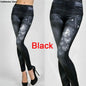 Women Leggings Denim Jeans Pants With Pocket Slim Leggings Women Fitness Blue Black Leggins