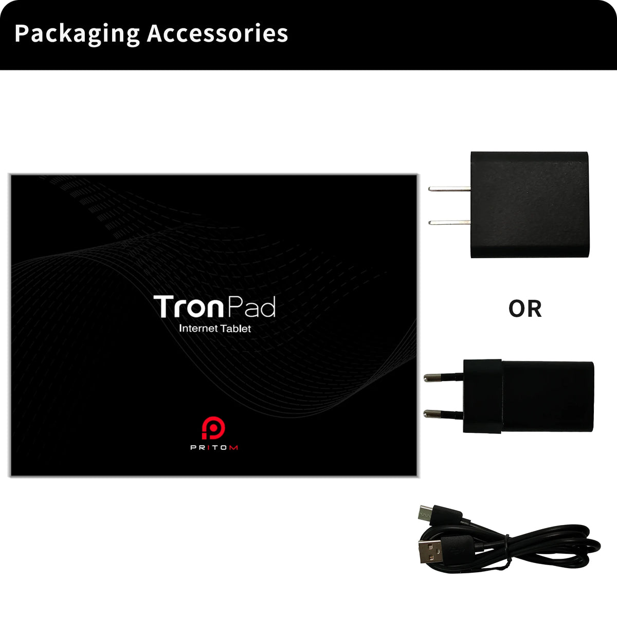 PRITOM M10 10.1 Inch Android Tablet PC 64GB ROM Quad-core HD IPS Screen WiFi GPS