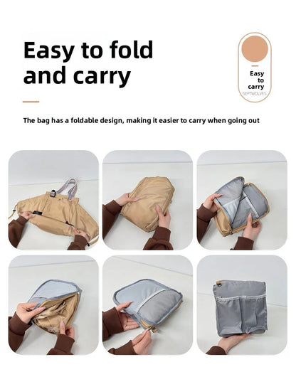 Baby Diaper Bag Multi-pocket Travel Duffel Bags Foldable Gym Bag Women Hand Luggage Airport Bags Mom Stroller Maternity Totes