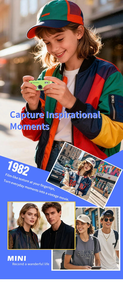 Ourlife Thumb Keychain Camera 0.96inch Flip Screen Retro CCD Mini Digital Camera 720P Very Small Camcorder Video Recorder