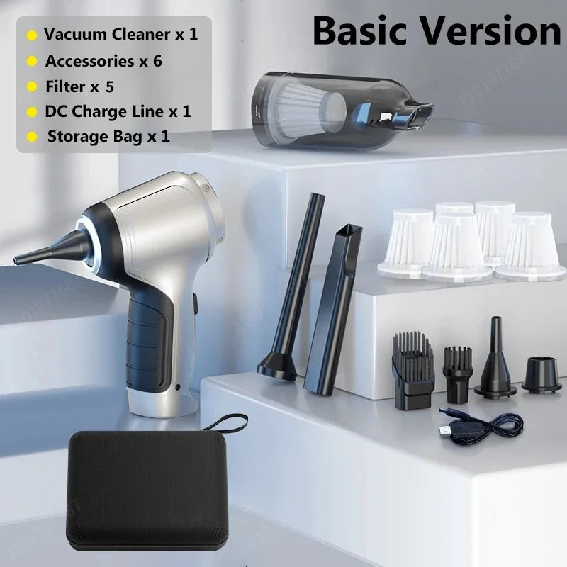 95000Pa Wireless Portable Vacuum Cleaner Car Vacuum Cleaner Handheld Mini ForCar Home Desktop Keyboard Cleaning Cordless Cleaner