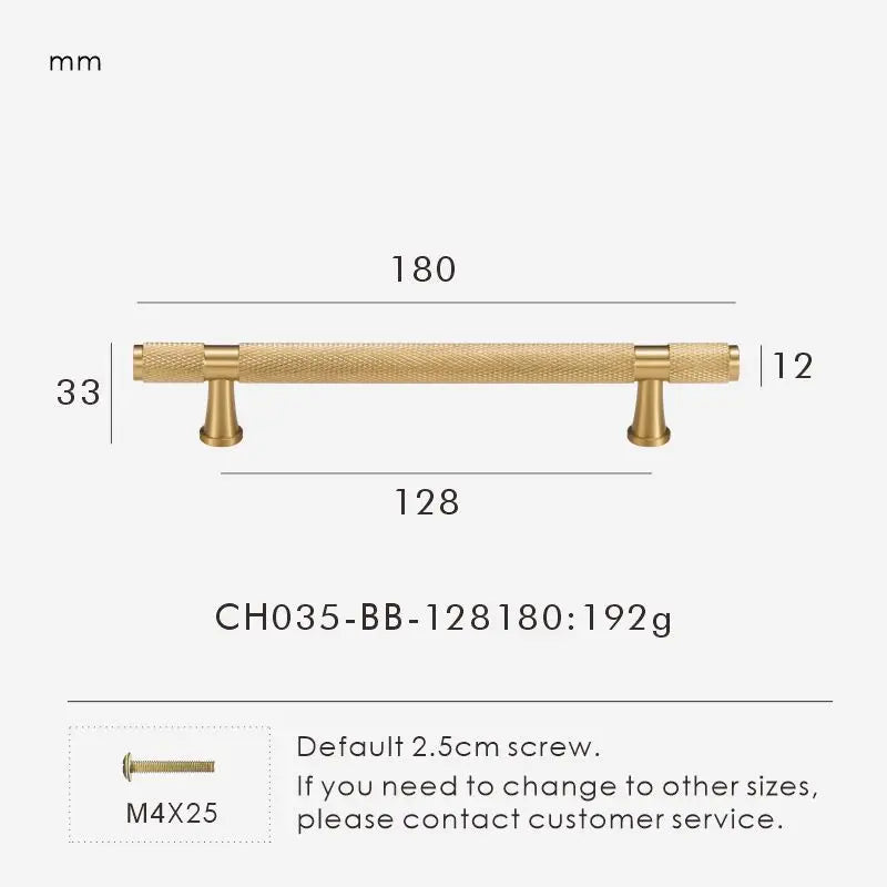 Nurlin Brass Diamond Cut Cross Knurl Pattern Cabinet Knob Pull T Bar Lengthened 38cm 15 Inch Cloakroom Door Drawer Handle