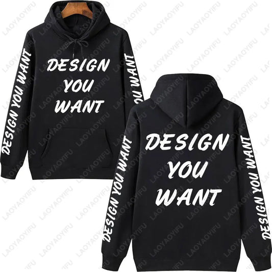 Customized Photo Personalized Hoodie Autumn Warming and Comfort Sweatshirt Unisex Casual Custom Printed Text DIY Hoodie Fashion