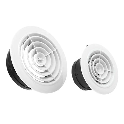 4 Types White Air Vent Extract Valve Grille Air Circulation Vents Cover 100/150mm Round Ducting Ventilation Cover Various Shapes