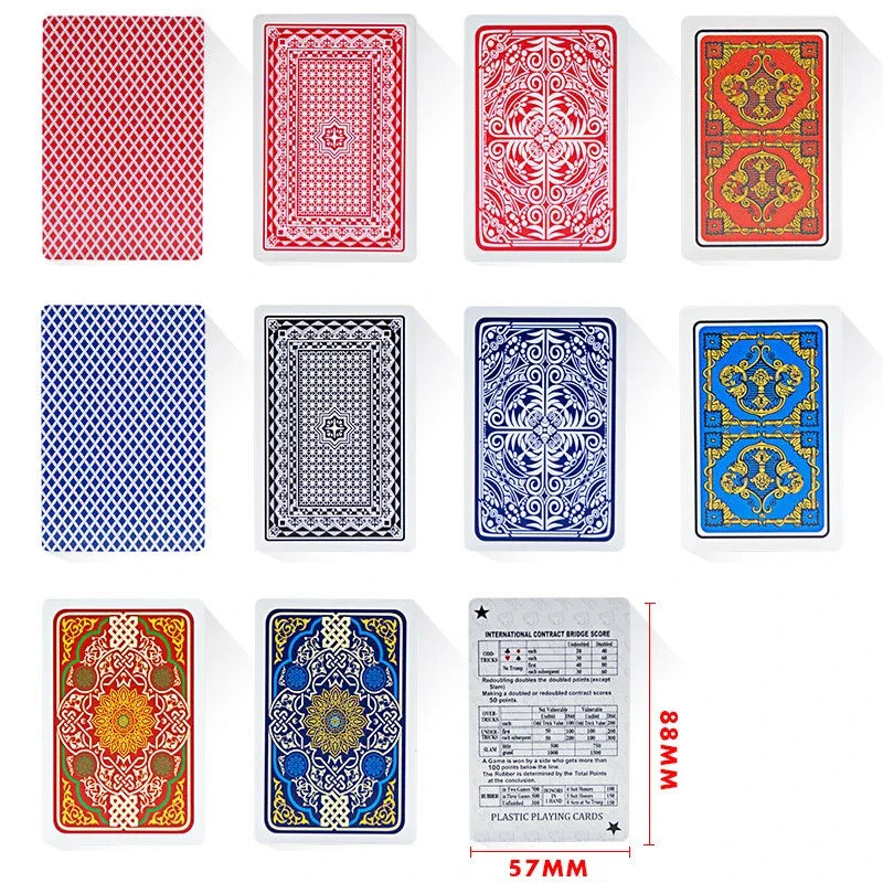 Playing Cards PVC Waterproof Playing Cards Plastic Crystal Game Ware Durable Supplies Creative Gift Practical Joke Party Gift