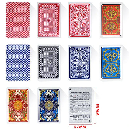 Playing Cards PVC Waterproof Playing Cards Plastic Crystal Game Ware Durable Supplies Creative Gift Practical Joke Party Gift
