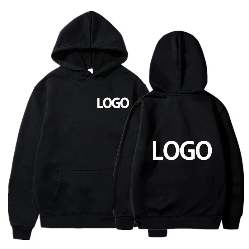 Men's and Women's Hooded Pullover, Customized Team Loose Casual Clothing, Fashionable and Personalized 100% Polyester,
