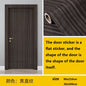 90x210cm/30X500cm Grey Wood Grain Wallpaper On The Door Adhesive  Furniture Refurbish Sticker Home Decor Wall Decal Door Sticker