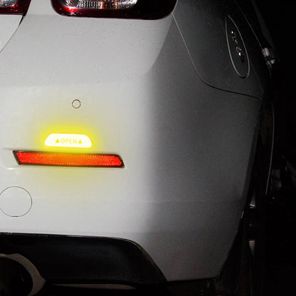 4 PCS Car Open Reflective Sticker Universal Safety Warning Mark Reflective Stickers Lighting Luminous Decor Auto Door Stickers