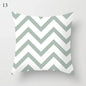 Mint Green Pillowcase Geometric Print Cushion Cover Sofa  Decorative throw pillow cushion covers40x40cm 50x50 45x45