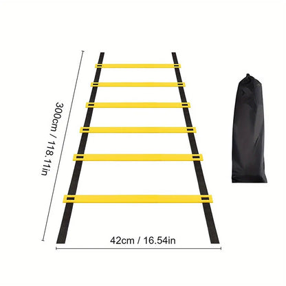 Agility Training Ladder for Kids, Speed Footwork Drill, Soccer Fitness & Coordination Workout Tool
