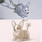 (HB05)Clear Puppy Hair Memorial Keepsake Capsule Pet Dog Fur Container DIY Pendant Keychain Decor Pet Lovers Home Display Gifts