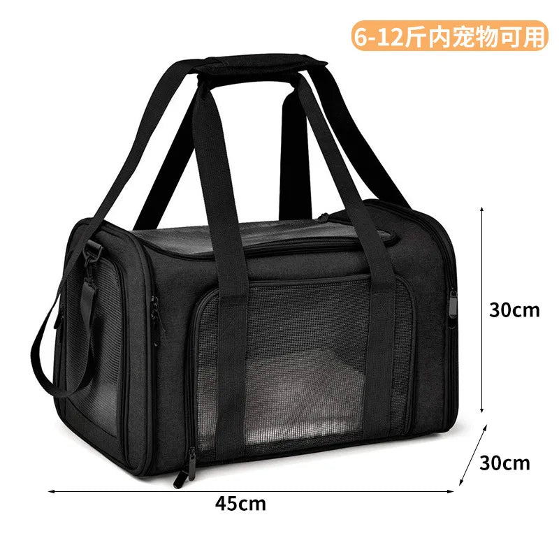 Large Capacity Mesh Breathable Pet Bag Outdoor Portable Cat Backpack Breathable Mesh Pet Travel Carrier Cats Daily Outdoor Use