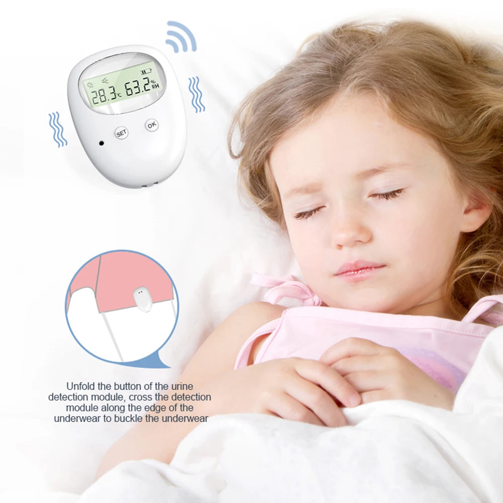Wireless Bedwetting Alarm Pee Alarm with Receiver10-20M Range Vibration Reminding  for Boys Grils Kids Potty Training Elder Care