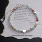 VENTFILLE 925 Sterling Silver Line Extremely Fine Bracelet for Women Love Haert Bead Korean Ins Sweet Jewelry Gift Dropshipping