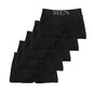 5 Pcs Men’s Boxer Briefs High Elastic Breathable Underwear Soft Cotton Stretch Shorts Comfortable Plain Color Panties