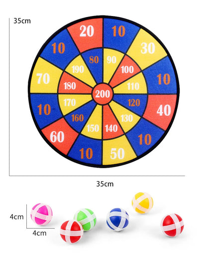 Animals Dart Board Games for Kids Montessori Target Sports Game Toys with 2 Sticky Balls Educational Games for Children Boy Girl