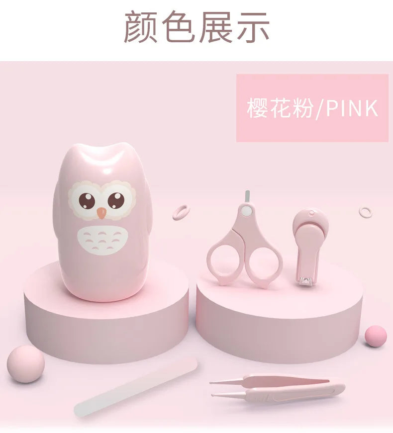 Newborn Baby Nail Scissors Baby Nail Care Tools Kids Safety Portable Nail Scissors Trimmer Tweezers with Box Kids  Nail Art  Set