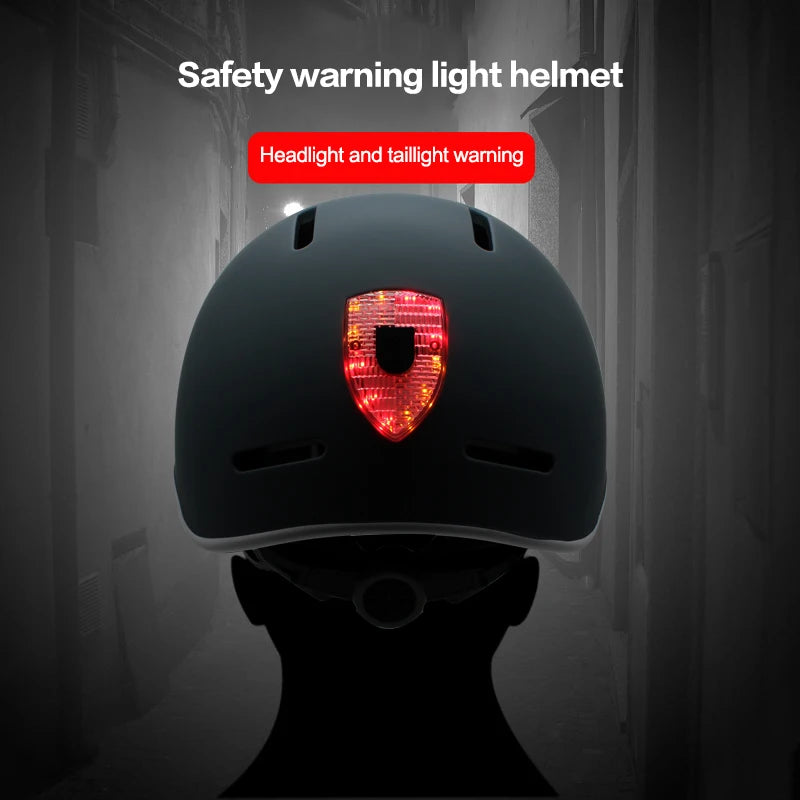 2023 Cycling Smart Tail Light Bike Adult Helmet Electric Bicycle MTB Road Scooter For Sport Urban Helmet Men Women USB charging