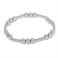 Yhpup 3/4/5/6 MM Stainless Steel Beads Daily Handmade Elastic Bracelet Bangle Waterproof Wrist Wholesale Gold Color Jewelry Men
